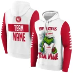 Atlanta Hawks Hoodie Personalized Grinch Fierce Red Best Selling