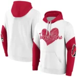 Ball State Cardinals Hoodie Customized Scribble Heart Red White Best Selling