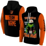 Baltimore Orioles Hoodie Personalized Grinch Fierce Orange Best Selling