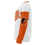 Baltimore Orioles Sweater Personalized Heart Sketch Orange White Best Selling