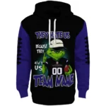 Baltimore Ravens Hoodie Custom Grinch Fierce Purple Best Selling