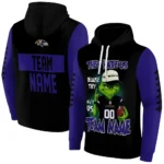 Baltimore Ravens Hoodie Custom Grinch Fierce Purple Best Selling