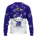 Baltimore Ravens Sweater Custom Hello Kitty Purple Best Selling