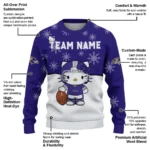 Baltimore Ravens Sweater Custom Hello Kitty Purple Best Selling