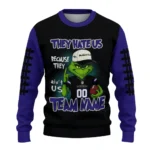 Baltimore Ravens Sweater Personalized Grinch Fierce Purple Best Selling