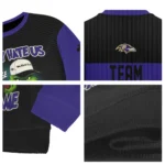 Baltimore Ravens Sweater Personalized Grinch Fierce Purple Best Selling