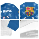 Barcelona Sweater Custom Hello Kitty Blue Best Selling