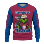 Barcelona Sweater Personalized Grinch Fierce Blue Best Selling