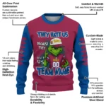 Barcelona Sweater Personalized Grinch Fierce Blue Best Selling