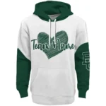 Baylor Bears Hoodie Personalized Scribble Heart Green White Best Selling