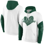 Baylor Bears Hoodie Personalized Scribble Heart Green White Best Selling