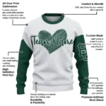 Baylor Bears Sweater Custom Heart Sketch Green White Best Selling