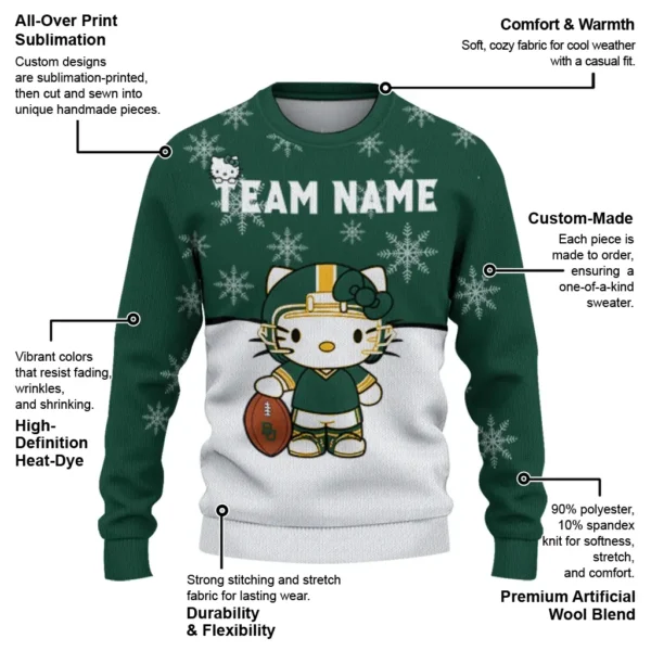 Baylor Bears Sweater Custom Hello Kitty Green New Arrival