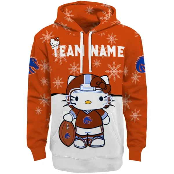 Boise State Broncos Hoodie Personalized Hello Kitty Orange Best Selling