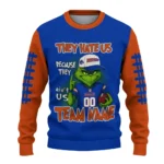 Boise State Broncos Sweater Custom Grinch Fierce Orange Best Selling
