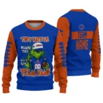 Boise State Broncos Sweater Custom Grinch Fierce Orange Best Selling