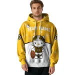Boston Bruins Hoodie Custom Hello Kitty Gold Best Selling