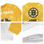 Boston Bruins Sweater Personalized Hello Kitty Gold Best Selling