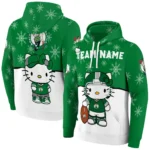 Boston Celtics Hoodie Custom Hello Kitty Green Best Selling