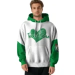 Boston Celtics Hoodie Customized Scribble Heart Green White Best Selling