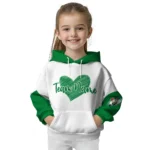 Boston Celtics Hoodie Customized Scribble Heart Green White Best Selling