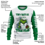 Boston Celtics Sweater Customized Grinch Fierce Green Best Selling