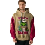 Boston College Eagles Hoodie Custom Grinch Fierce Maroon Best Selling
