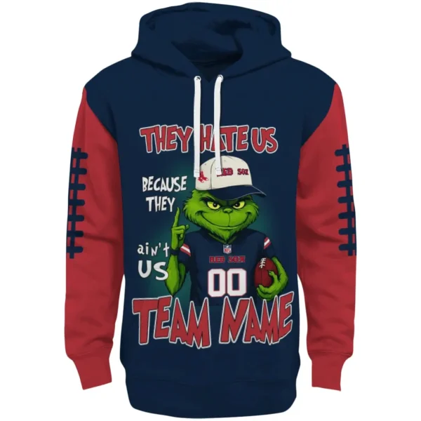 Boston Red Sox Hoodie Custom Grinch Fierce Red Best Selling