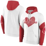 Boston Red Sox Hoodie Personalized Scribble Heart Red White Best Selling