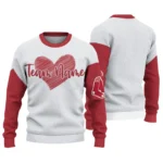 Boston Red Sox Sweater Custom Heart Sketch Red White Best Selling