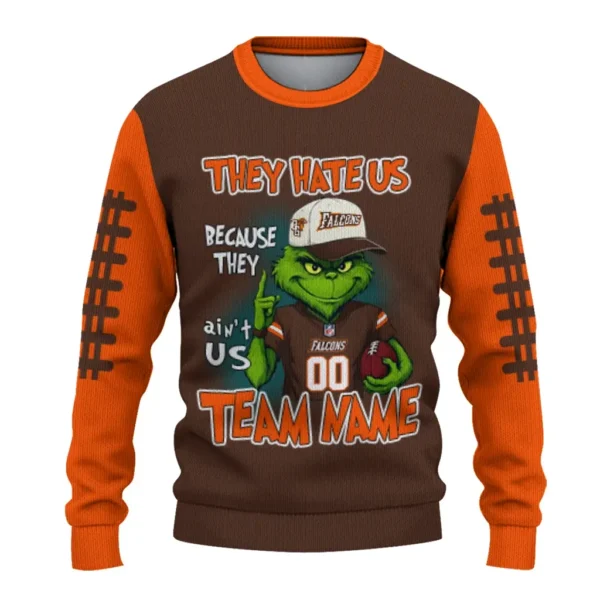 Bowling Green Falcons Sweater Custom Grinch Fierce Orange Best Selling