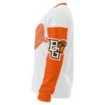 Bowling Green Falcons Sweater Customized Heart Sketch Orange White Best Selling