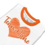 Bowling Green Falcons Sweater Customized Heart Sketch Orange White Best Selling