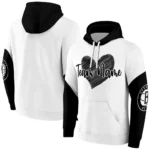 Brooklyn Nets Hoodie Personalized Scribble Heart Black White Best Selling