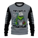 Brooklyn Nets Sweater Personalized Grinch Fierce Black Best Selling