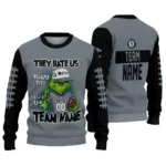 Brooklyn Nets Sweater Personalized Grinch Fierce Black Best Selling