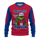 Buffalo Bills Sweater Custom Grinch Fierce Blue Best Selling