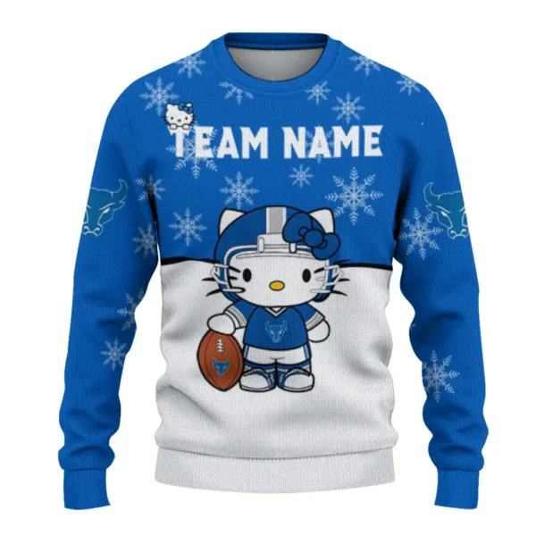 Buffalo Bulls Sweater Custom Hello Kitty Royal Blue Best Selling