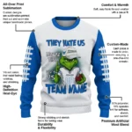 Buffalo Bulls Sweater Personalized Grinch Fierce Royal Blue Best Selling