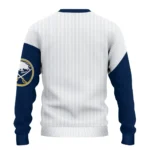 Buffalo Sabres Sweater Custom Heart Sketch Navy Blue White Best Selling
