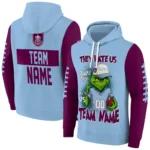 Burnley Hoodie Custom Grinch Fierce Burgundy Best Selling