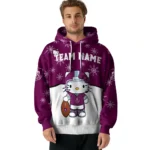 Burnley Hoodie Customized Hello Kitty Burgundy Best Selling
