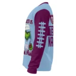 Burnley Sweater Personalized Grinch Fierce Burgundy Best Selling