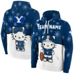 Byu Cougars Hoodie Custom Hello Kitty Blue Best Selling