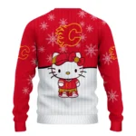 Calgary Flames Sweater Customized Hello Kitty Red Best Selling