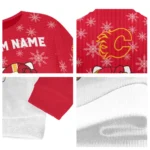 Calgary Flames Sweater Customized Hello Kitty Red Best Selling