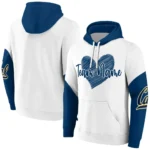 California Golden Bears Hoodie Personalized Scribble Heart Blue White Best Selling