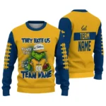 California Golden Bears Sweater Personalized Grinch Fierce Blue Best Selling