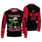 Carolina Hurricanes Sweater Customized Grinch Fierce Red Best Selling