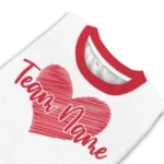 Carolina Hurricanes Sweater Personalized Heart Sketch Red White Best Selling